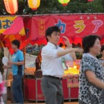 お盆の地域行事に参加①
