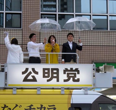 JR西宮駅で街頭演説
