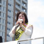160702阪神尼崎駅で伊藤たかえ候補の街頭演説②