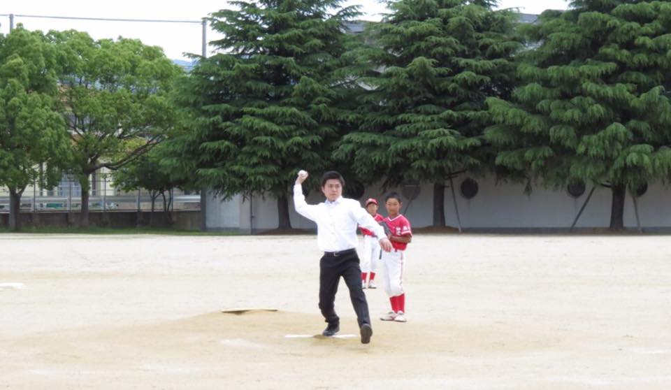 「阪神北摂広域リーグ大矢根キッズ杯」の開会式に参加