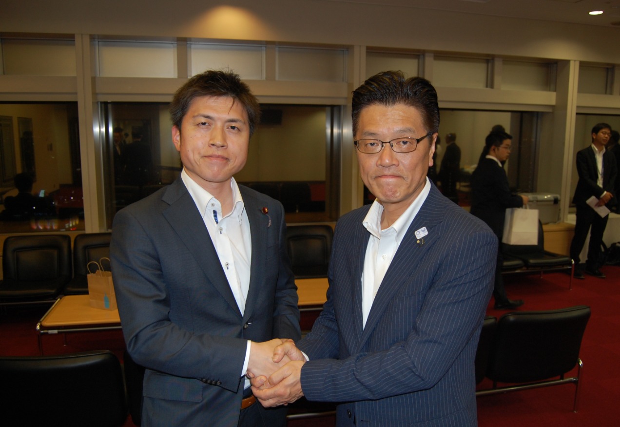 (北区)大松あきら都議の演説会に参加