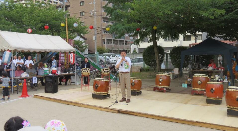 地域の夏祭りに参加