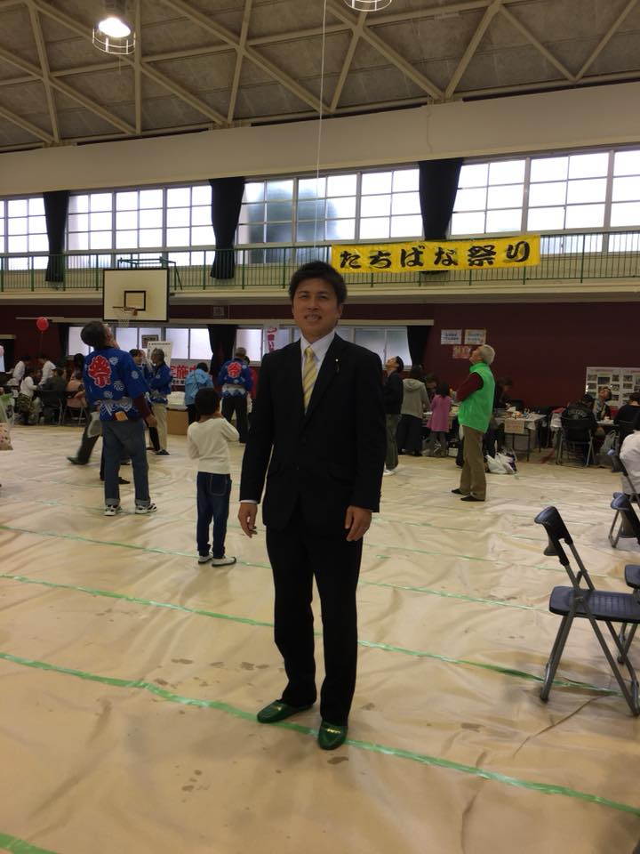 週末の地域行事に参加