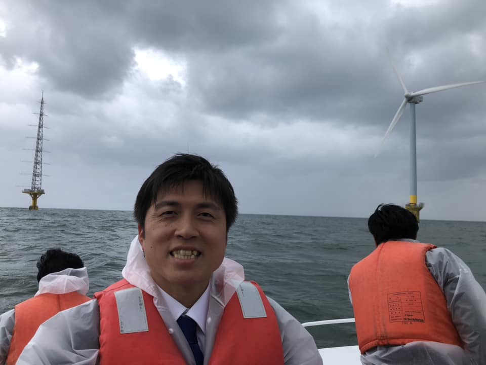 銚子沖の洋上風力発電を視察