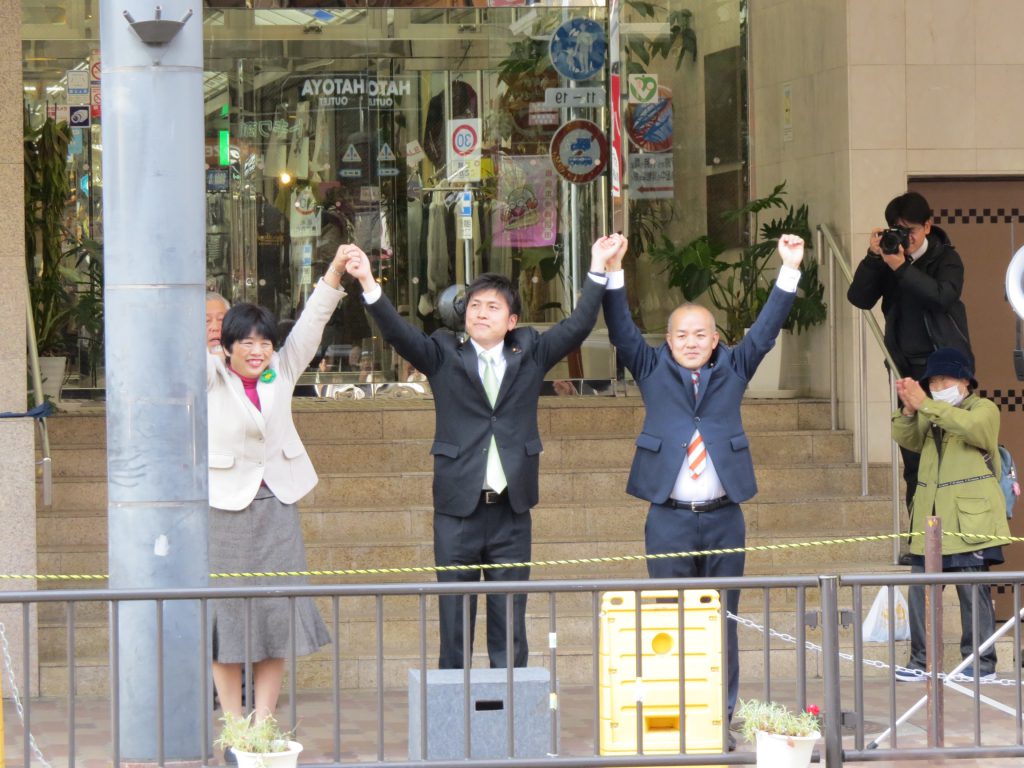 神戸市須磨区で街頭演説
