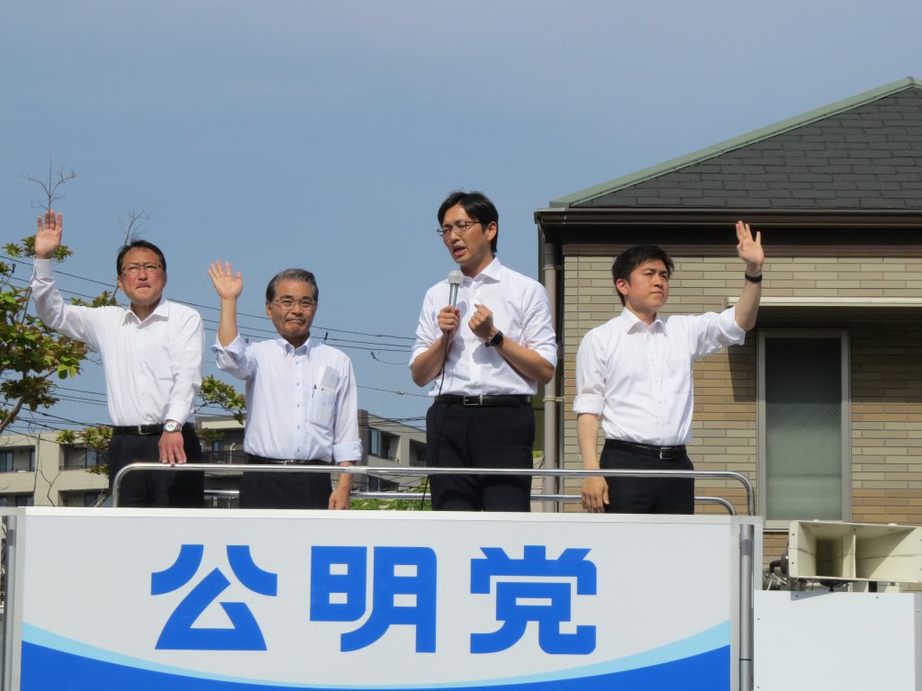 高橋みつおさんと街頭演説