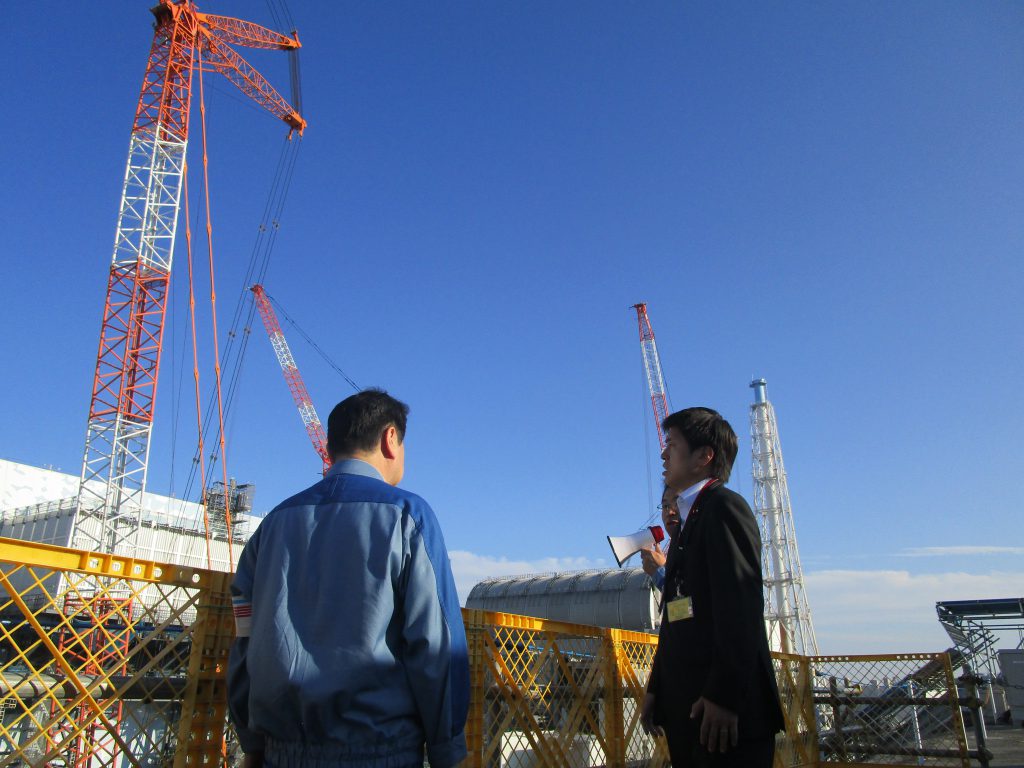 東京電力福島第一原発、大熊町を視察