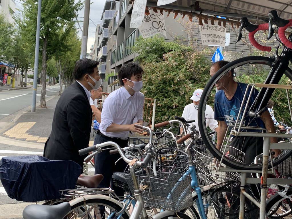 地元で挨拶回り