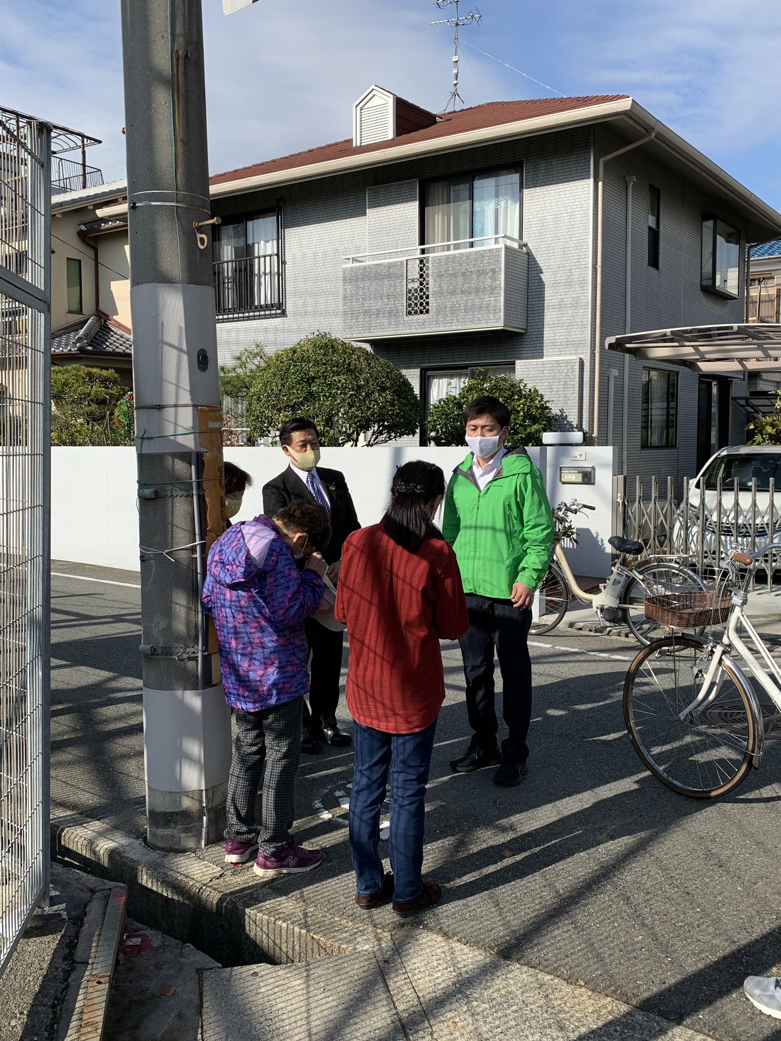 尼崎で挨拶回り