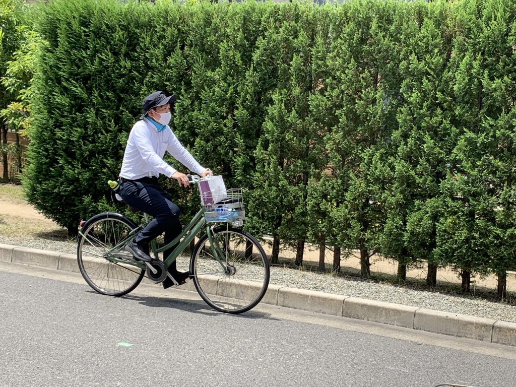 尼崎市内を挨拶回り