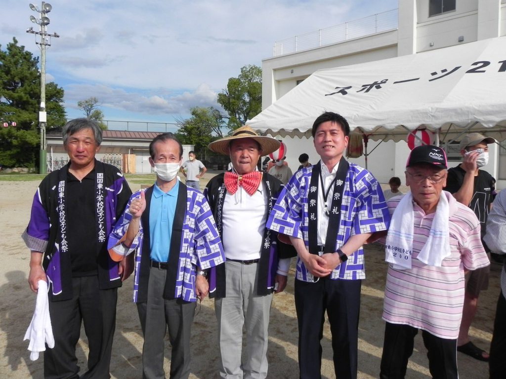 尼崎市内の夏祭りに参加