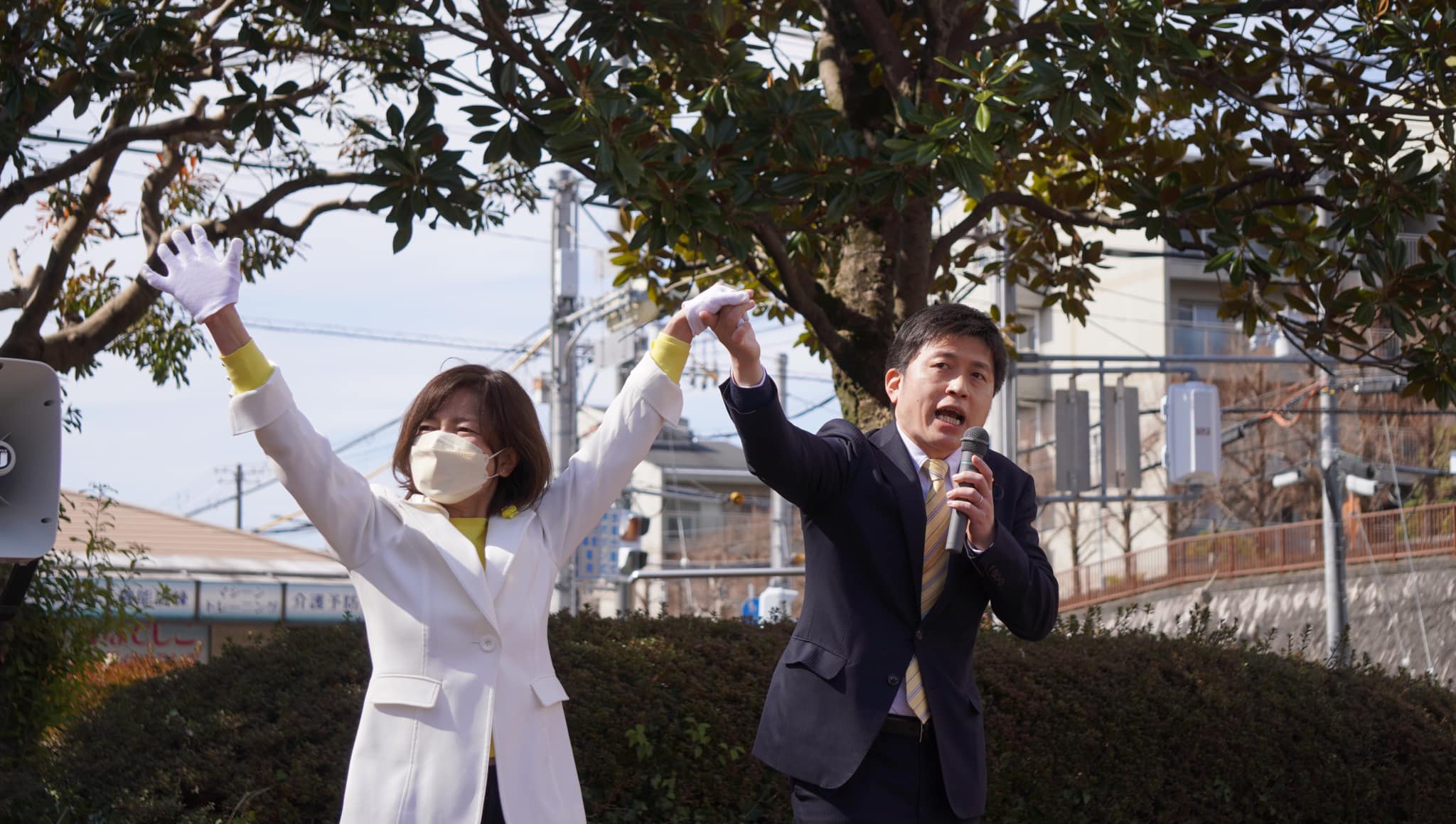 川西市・猪名川町、伊丹市で街頭演説