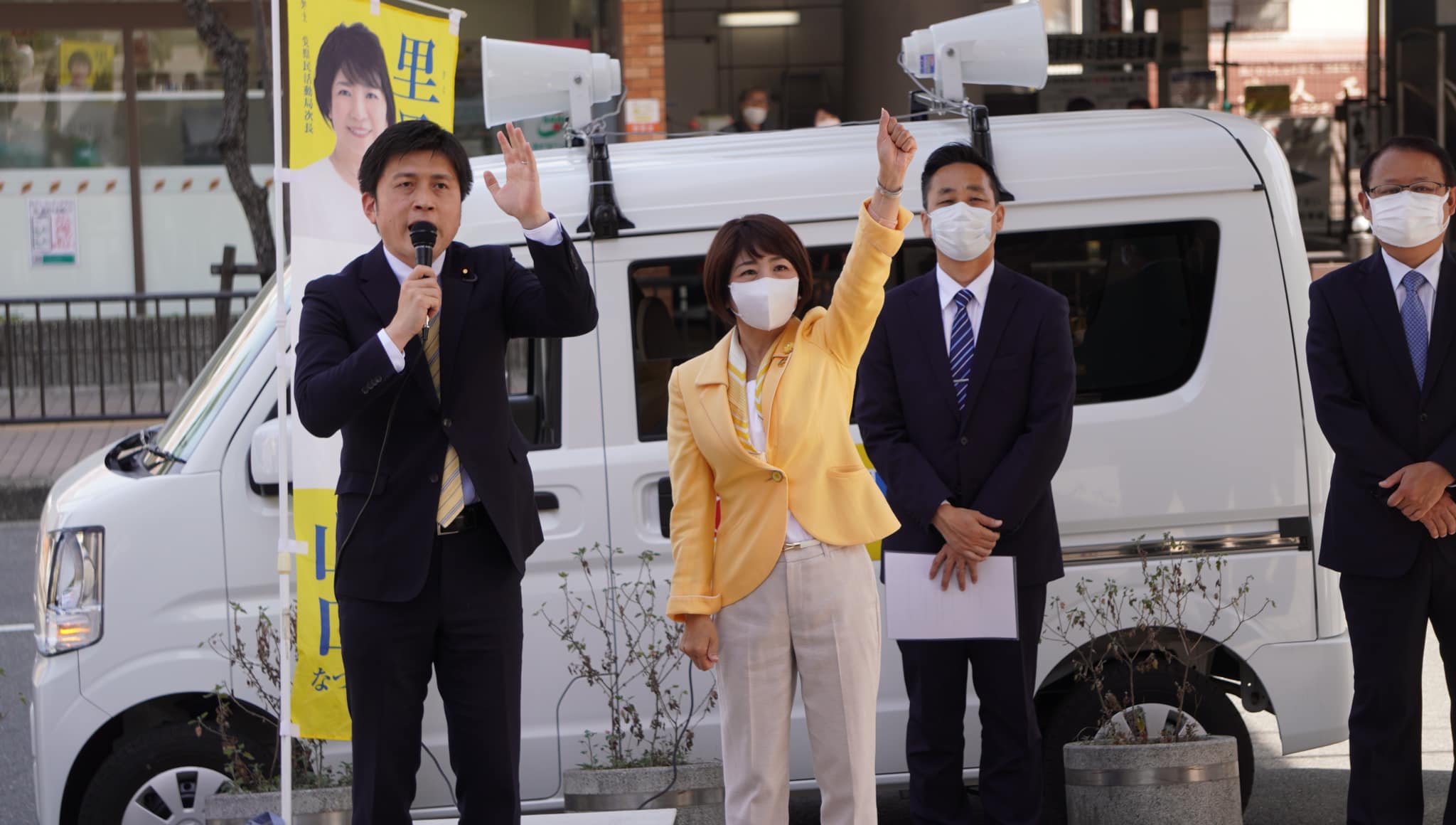 伊丹市で街頭演説、時局講演会