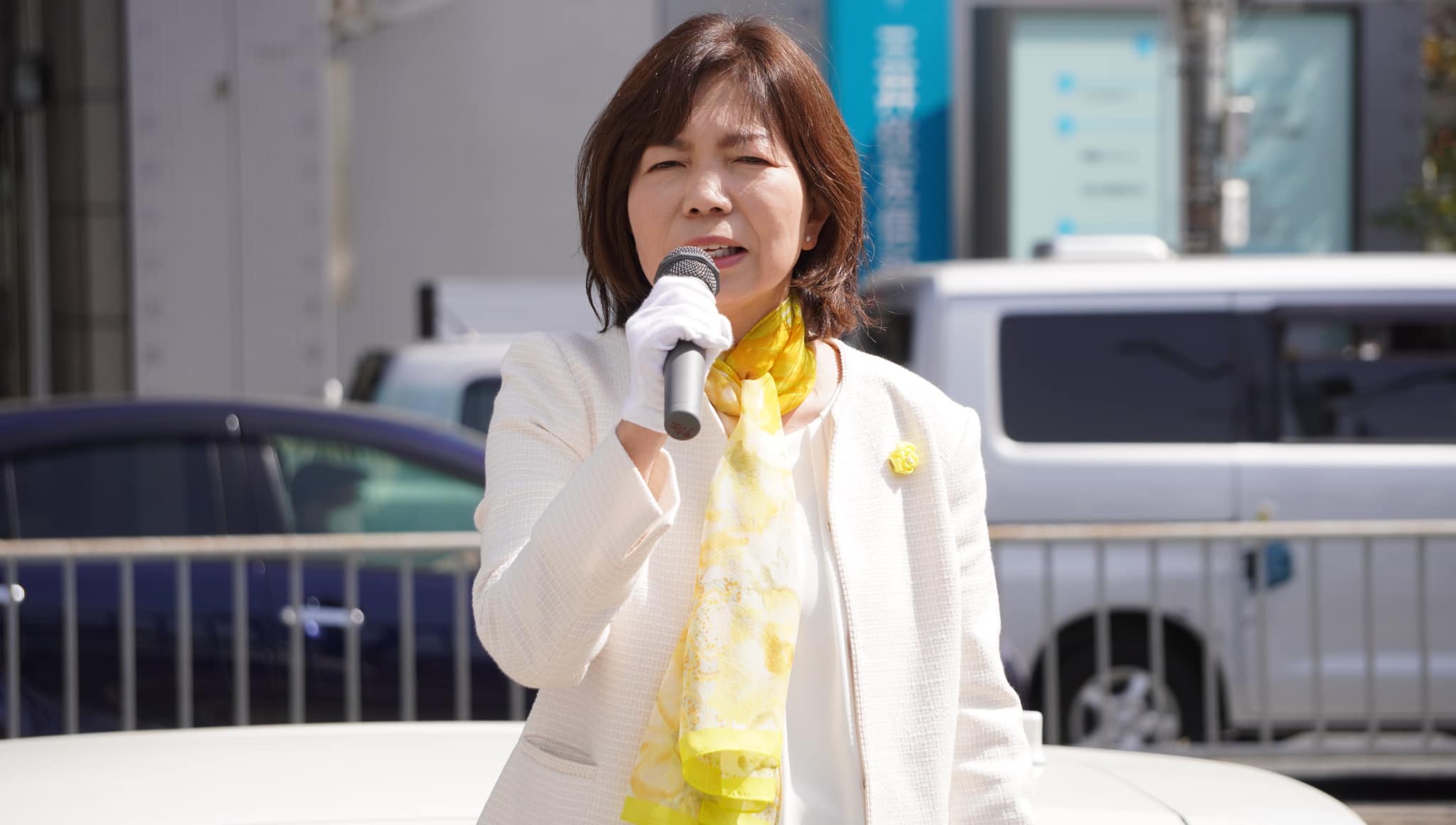 川西市・猪名川町で街頭演説、時局講演会